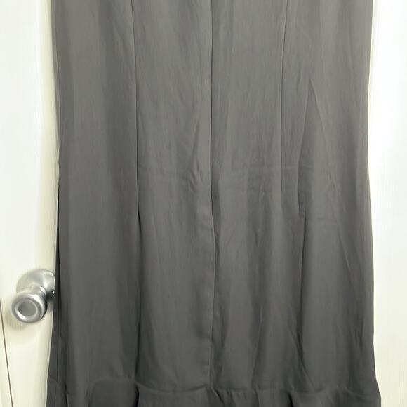 Worthington Black High Neck Bottom Ruffle Dress Size Medium - Picture 7 of 10